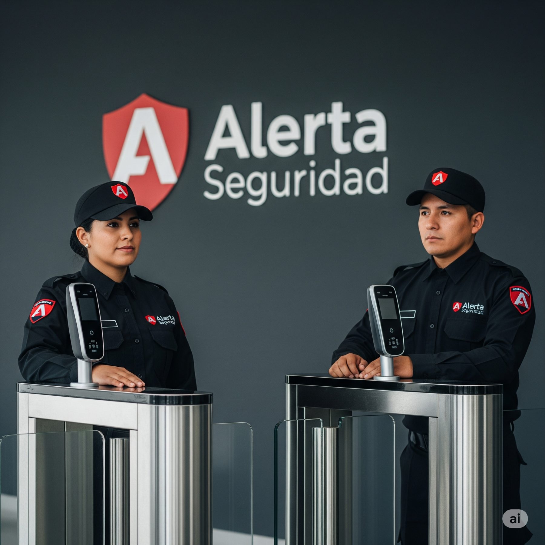 Control de acceso con guardias Alerta Seguridad